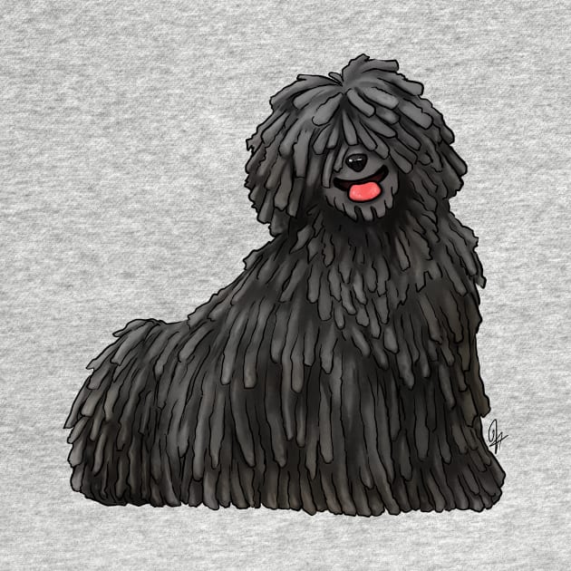 Dog - Puli - Black by Jen's Dogs Custom Gifts and Designs